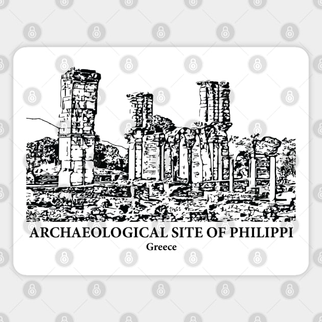 Archaeological Site of Philippi - Greece Magnet by Lakeric